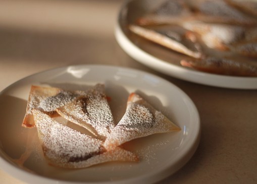Biscoff Wonton Cookies, baked, not fried