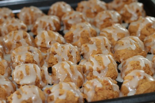 The perfect fall cookie: Pumpkin cookies with buttery glaze [dairy-free, egg-free]
