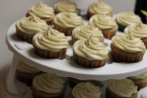 Banana cake with Vanilla Bean Buttercream.