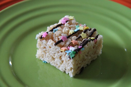 Springtime Marshmallow Crispy Treats: Dairy-Free, Egg-Free