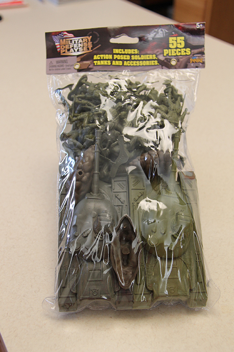 Army men in a bag from Walgreens: $3.99